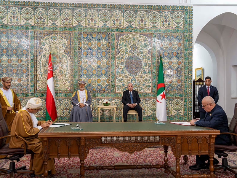 Multiple pacts inked to enhance Oman-Algeria bilateral cooperation