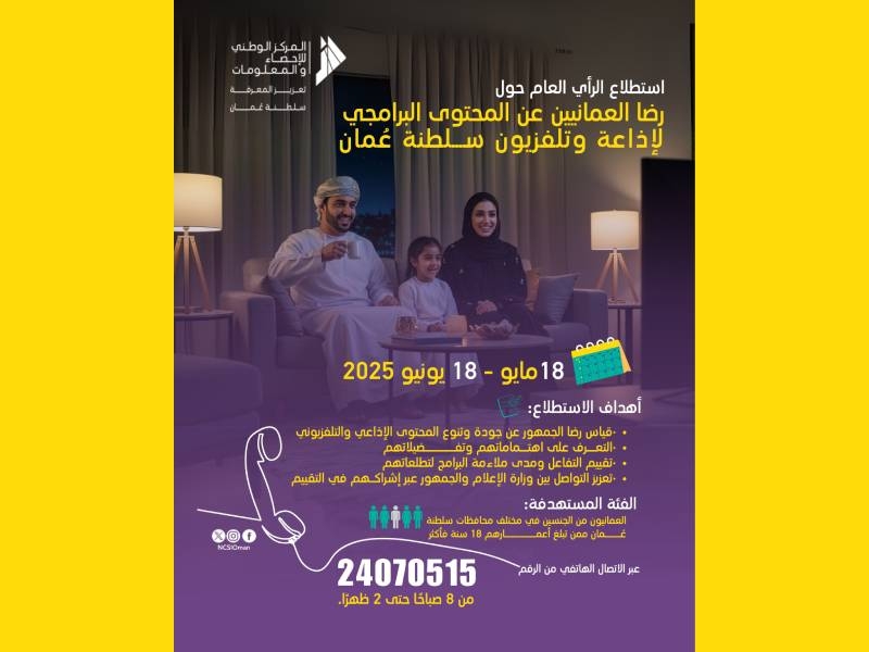 Oman launches nationwide survey on radio, TV content