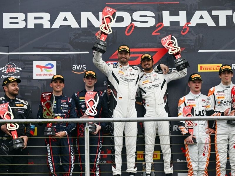 Oman's Al Faisal al Zubair and teammate Jens Klingmann power to victory at Brands Hatch