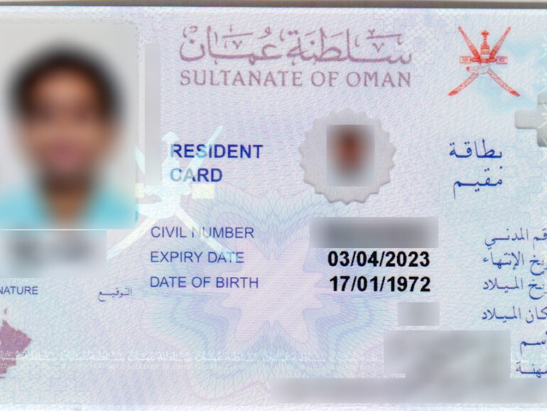 ROP amends validity, fees for Omani ID and expat resident cards