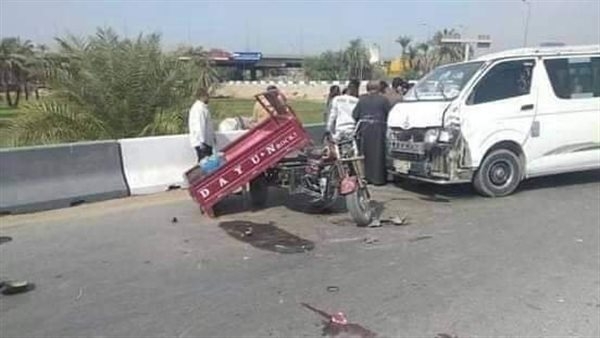 كفر الشيخ.. مصرع وإصابة 3أشخاص في حادث تصادم موتوسيكل مع ميكروباص