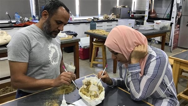 اكتشاف عالمي جديد لمركز الحفريات الفقارية بجامعة المنصورة