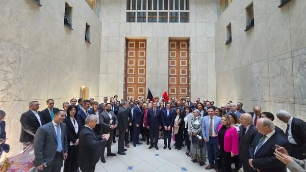 وزير الاستثمار يلتقي رجال أعمال وكبرى الشركات الألمانية في سفارة مصر ببرلين