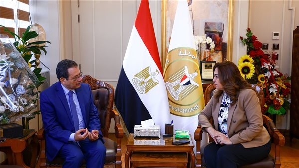 وزيرة التنمية المحلية تبحث مع الدكتور أحمد درويش التوسع في التحول الرقمي ودفع جهود التنمية