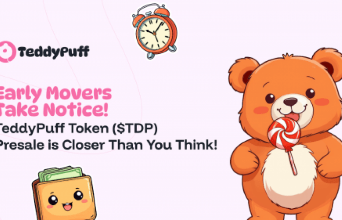 انتبهوا أيها الأوائل! عملية البيع المسبق لعملة TeddyPuff ($TDP) أصبحت أقرب مما تتصورون!