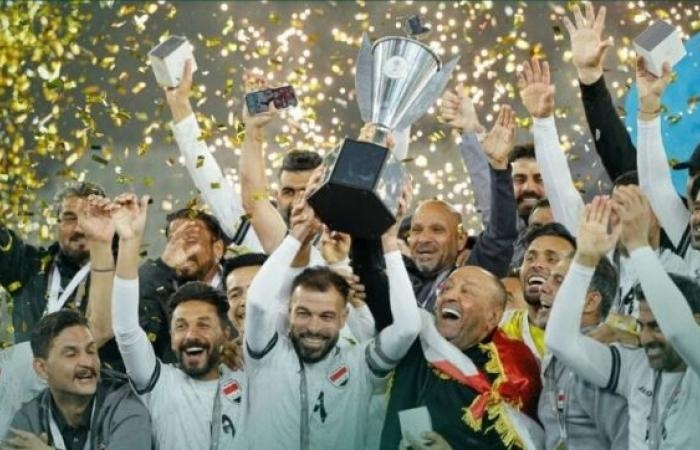 رياضة : منتخب العراق يتوج بلقب كأس الخليج لقدامى اللاعبين
