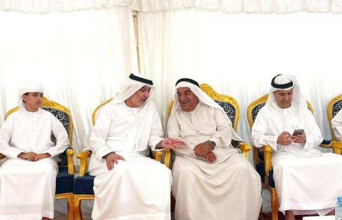 أخبار العالم : أحمد بن صقر يعزي بوفاة عبدالرزاق العوضي