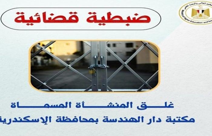 التعليم العالي تسجل انتصارًا جديدًا ضد الكيانات الوهمية بغلق منشأتين في الإسكندرية