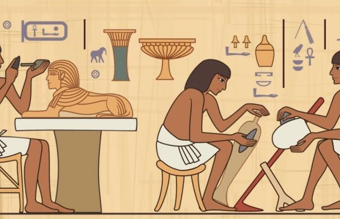 ثقافة : الصناعة في مصر القديمة.. الفراعنة أبدعوا في الصناعات اليدوية وإخضاع المعادن