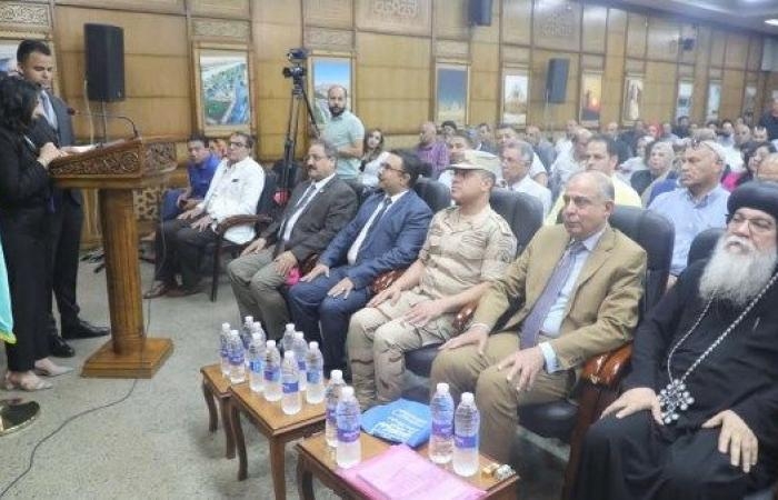 أخبار مصر : محافظ المنيا يشارك في الملتقى العلمي الخامس المنيا الشاهد الحي لحضارة مصر.. صور