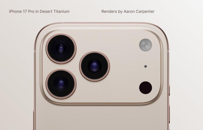 أخبار التكنولوجيا : تسريب جديد يظهر iPhone 17 Pro بلون ذهبى "Desert Gold"