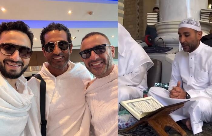أخبار العالم : أحمد وعمرو سعد وحمادة هلال وأحمد السقا يتوجهون لأداء مناسك الحج
