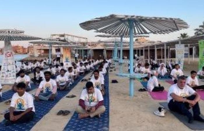 محافظات : سكرتير الإسماعيلية ودبلوماسى هندي يشهدان الاحتفال باليوم العالمي لليوجا