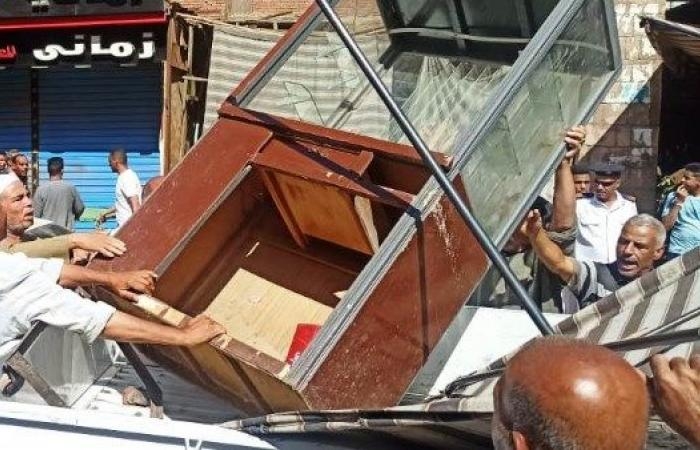 أخبار مصر : أسوان: تنظيم حملة لإزالة الإشغالات بشارع بورسعيد بكوم أمبو