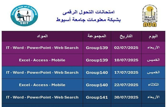 فتح باب التسجيل لإجراء امتحانات التحول الرقمي في جامعة أسيوط.. نشر الرابط والموعد