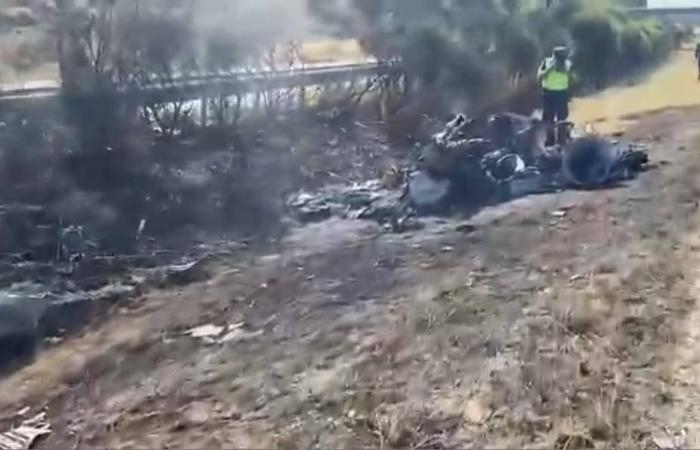 رياضة : كاميرات السائقين ترصد موقع حادث دييغو جوتا لاعب ليفربول واشتعال النيران بالسيارة