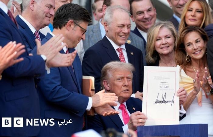 أخبار العالم : ترامب يوقع مشروع الميزانية الضخم في العيد الوطني ليصبح قانوناً نافذاً