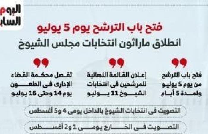 نافذة - مواعيد الإجراءات المتبقية بانتخابات مجلس الشيوخ