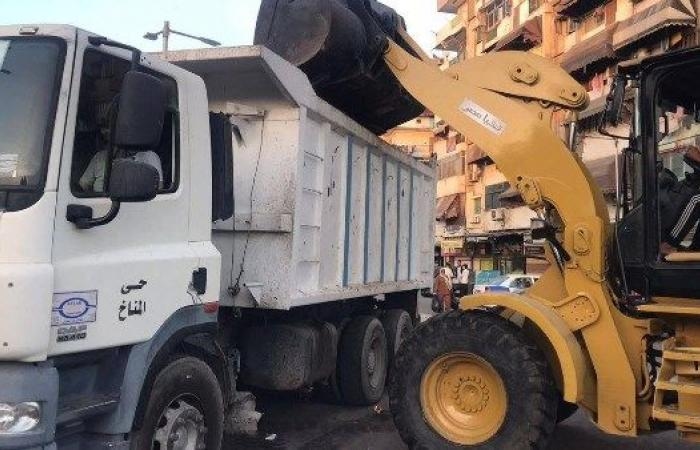 أخبار مصر : مناخ بورسعيد يواصل حملات رفع مستوى النظافة العامة بمناطق وشوارع الحي