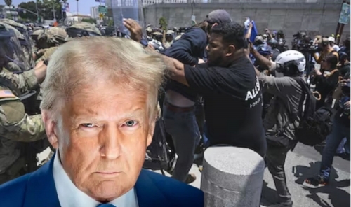 Trump says Los Angeles would burn 'to the ground' if no troops sent