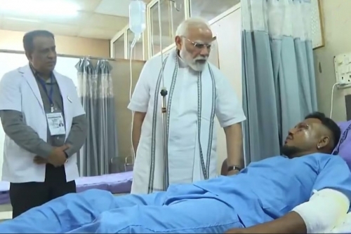 PM Modi Visits Crash Site After Air India Flight 171 Disaster