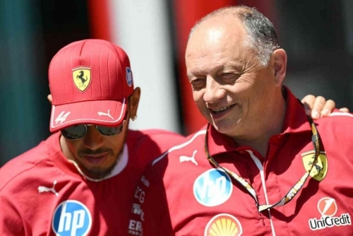 Hamilton slams Italian media speculation on Ferrari and Vasseur