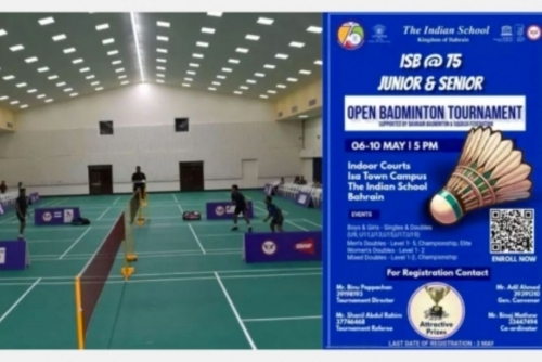 ISB badminton tournament set for today