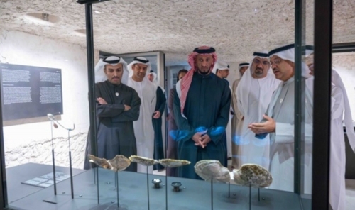 UAE: Sheikh Abdullah bin Mohammed bin Butti Al Hamed Visits Pearling Path in Muharraq