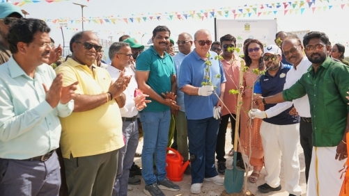 Annai Tamil Mandram Leads Tree-Planting Drive at City Beach to Celebrate World Environment Day