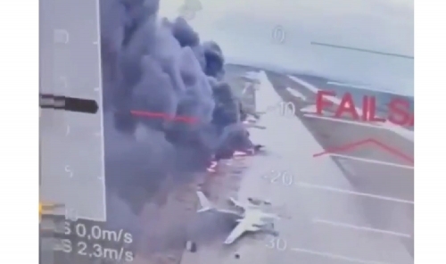 Ukraine Launches Major Drone Strike on Russian Air Bases, Hits Over 40 Warplanes
