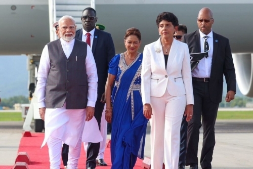 India's Modi in Trinidad and Tobago as part of Caribbean push