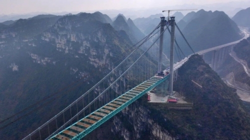 China Set to Open World's Tallest Bridge in Guizhou by Mid-2025