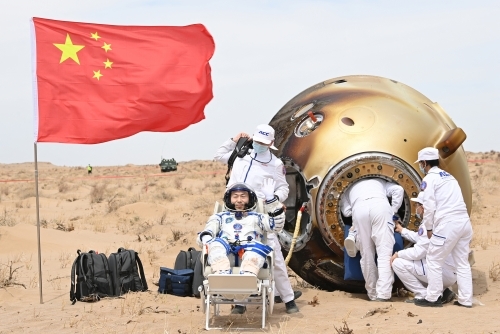 China's Shenzhou-19 astronauts return to Earth