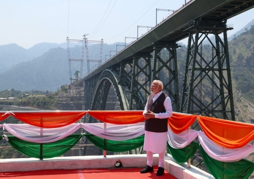 Modi opens Kashmir rail link