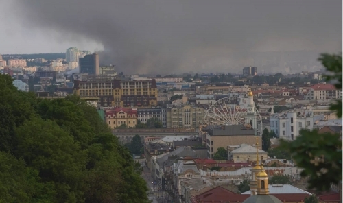 Russia Launches Massive Air Strikes on Kyiv, Hits Maternity Ward in Odesa