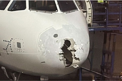 IndiGo Flight Struck by Hailstorm Mid-Air, Lands Safely in Srinagar Despite Severe Damage