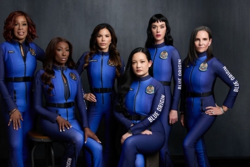 Katy Perry blasts into space on all-women flight