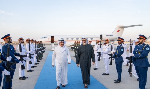 HRH Crown Prince and Prime Minister Arrives in the UAE for High-Level Talks