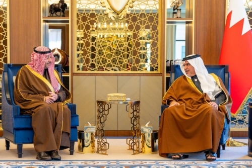 HRH Crown Prince Salman bin Hamad Al Khalifa Receives Saudi Ambassador to Bahrain