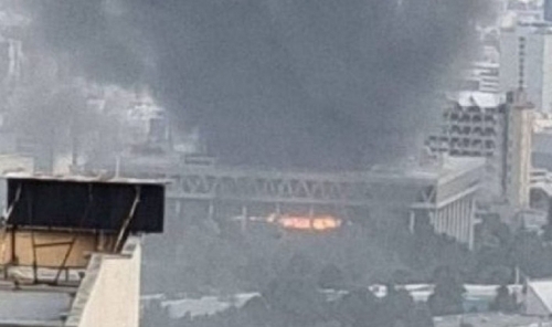 Fire erupts at strike-damaged Iran state TV HQ: broadcaster