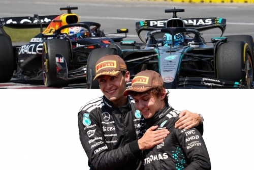 Russell wins dramatic Canadian GP
