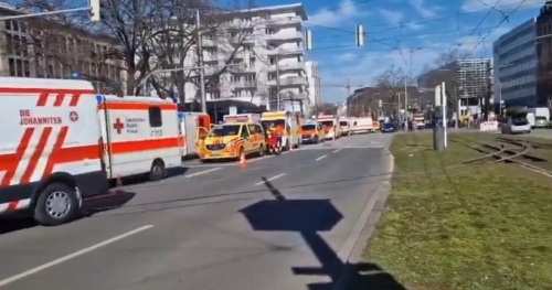 One dead, several hurt as car hits crowd in German city: police