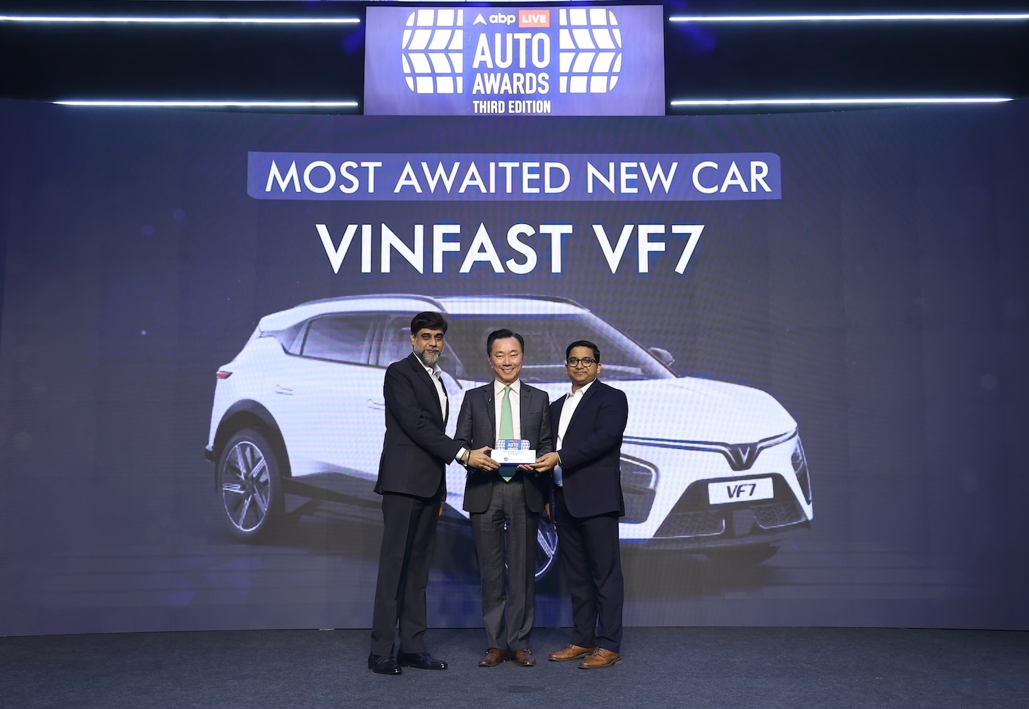 Vinfast VF 7 Electric SUV Honoured with ‘Most Awaited New Car' Award in India