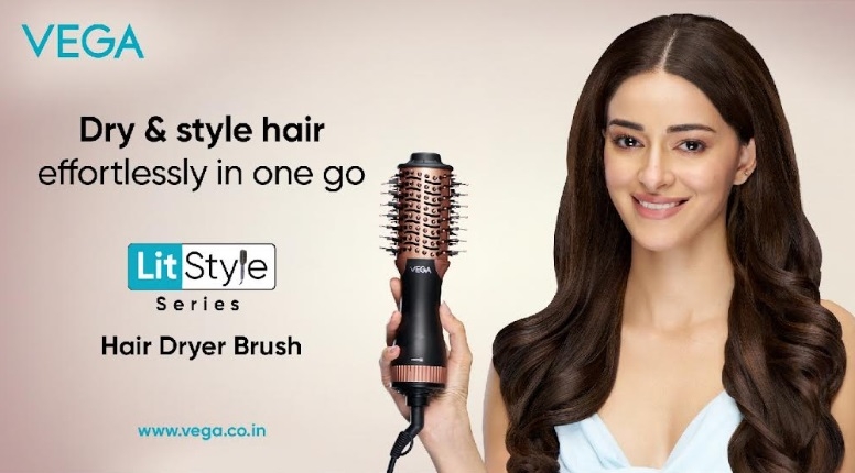 'Drying & Styling in One Go' – Made Possible with Vega LitStyle Hair Dryer Brush and Ananya Panday