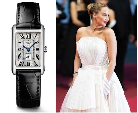 Jennifer Lawrence Wears Longines DolceVita at Cannes, Celebrating Timeless Elegance