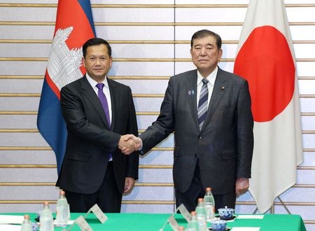 Ishiba, Cambodian Leader Affirm Economic Cooperation