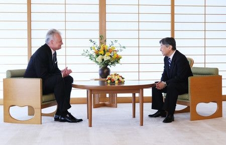 Japan's Emperor Meets with Lithuanian President