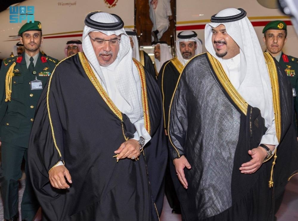 ولي عهد البحرين يصل إلى الرياض
