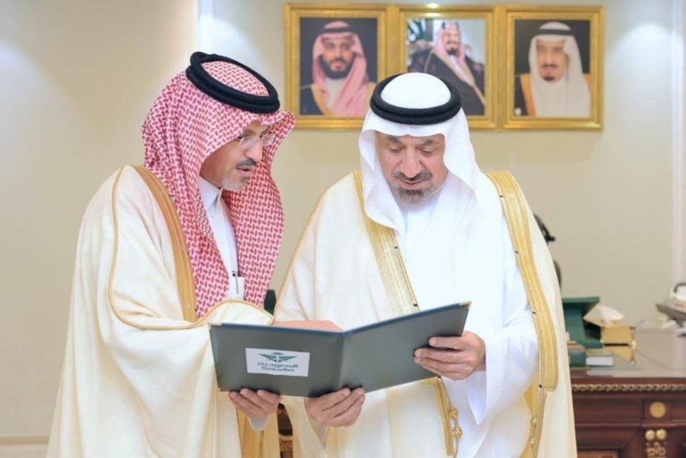 أمير نجران يطّلع على إحصاءات الخطوط السعودية بمطاري نجران وشرورة
