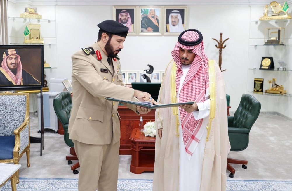 نائب أمير نجران يطلع على أعمال قيادة حرس الحدود بالمنطقة